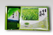 【煎茶】SL機関車のパッケージ　2,200円（税抜）